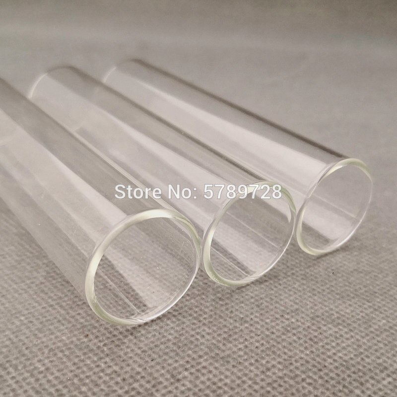 Tubo de ensayo de fondo plano de vidrio transparente con tapón de corcho, recipiente de reacción de laboratorio con boca plana de vidrio grueso, 25x100mm, 30 unids/lote