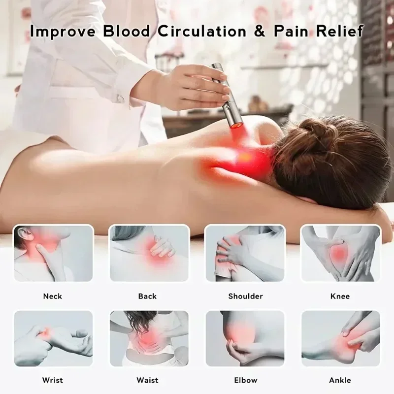 Mini-Therapiegerät Stift Led Rotlicht Phototherapie Therapie Wellenlänge Nahinfrarotlampe Handheld Physiotherapie Taschenlampe Schmerzlinderung