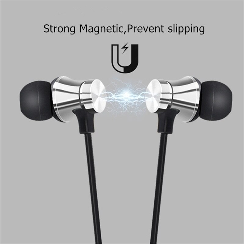 Draadloze Magnetische Bluetooth 4.2 Headset Sport Oordopjes Headset Met Microfoon Voor Iphone Samsung Huawei