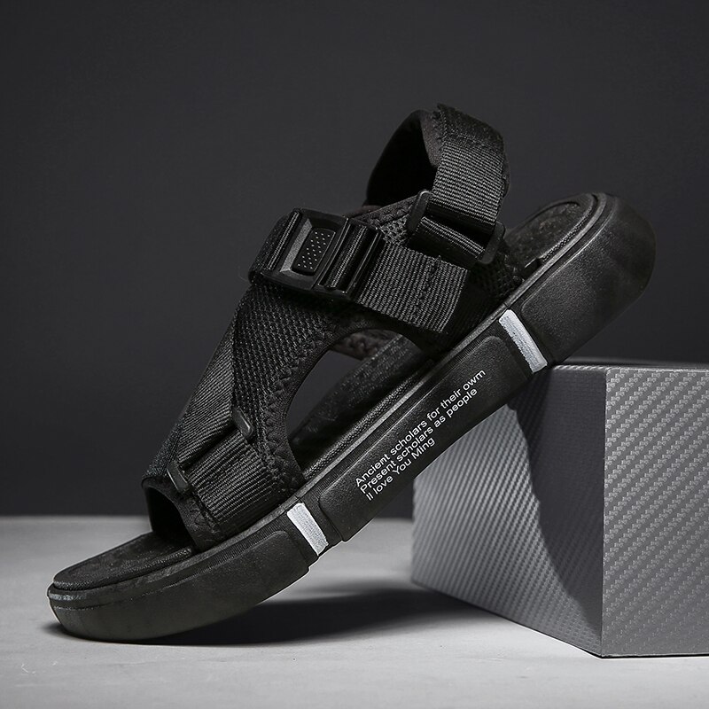 Newest Summer Men Sandals Massage Slippers Breathable Flat Man Shoes Outdoor Beach Shoes Mules