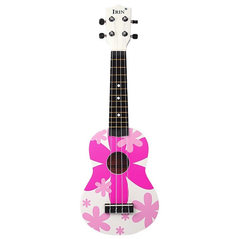 21 Inch Pink Soprano Ukulele Colorful Ukelele Guitar 4 Strings Acoustic Hawaiian Guitar Musical Instruments