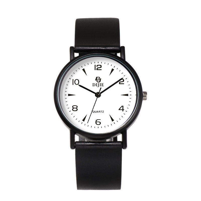 Kinderen Horloges Jongens Meisjes Mode Lichtgevende Handen Quartz Cacual Horloge Kinderen Student Baby Sport Horloge Montre Enfant: Black White