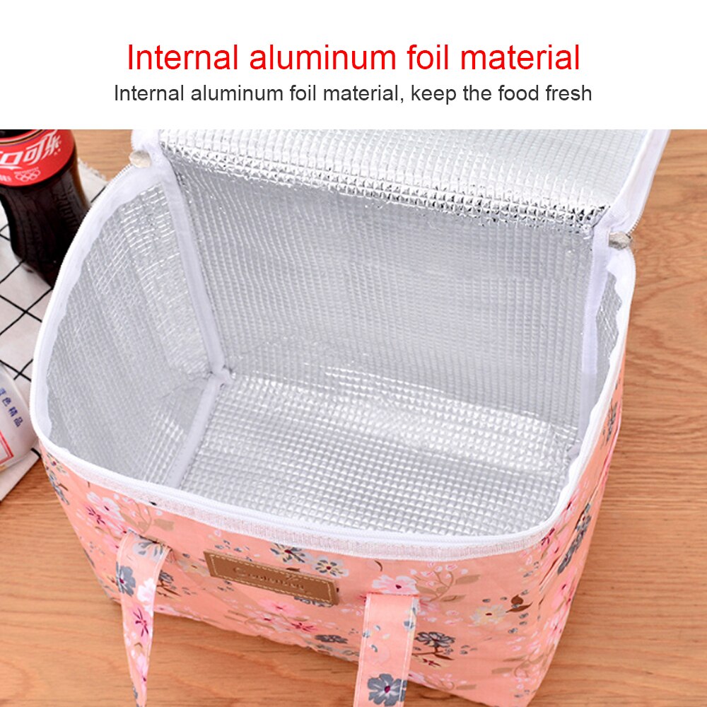 Portable Lunch Bag Thermal Insulated Lunch Box Tote Cooler Handbag lunch bags for women Convenient Box Tote Food Bags