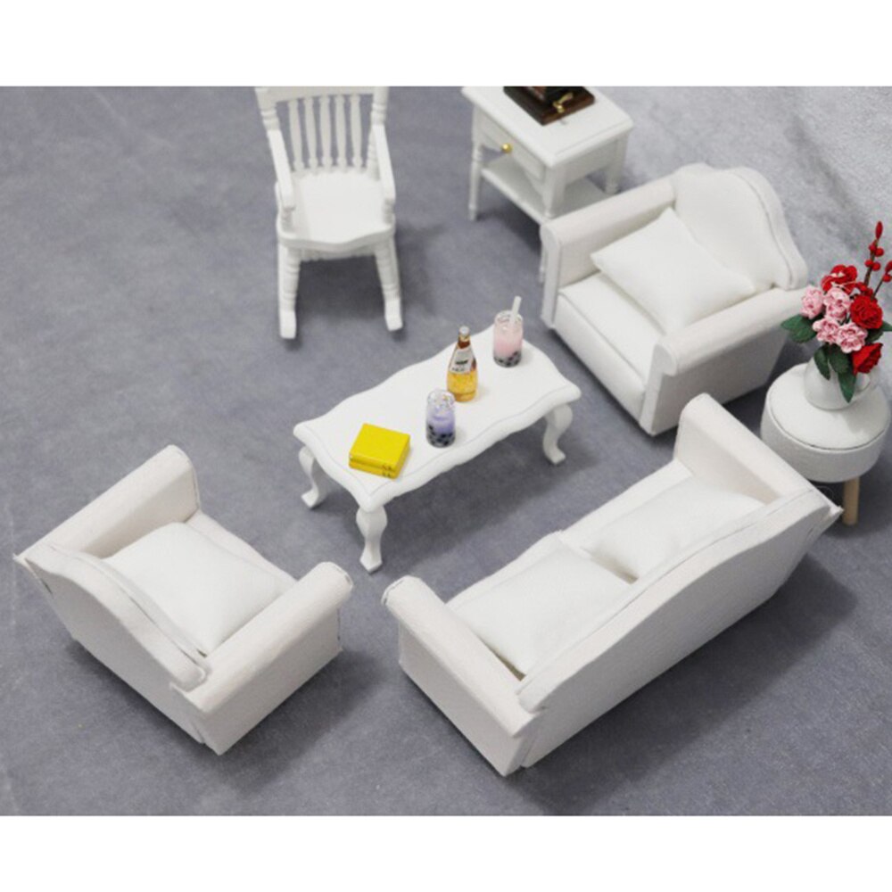 1 sæt mini scene sofa decors diy børn legetøj kaste pude miniaturer lomme møbler ornament til børn: Default Title
