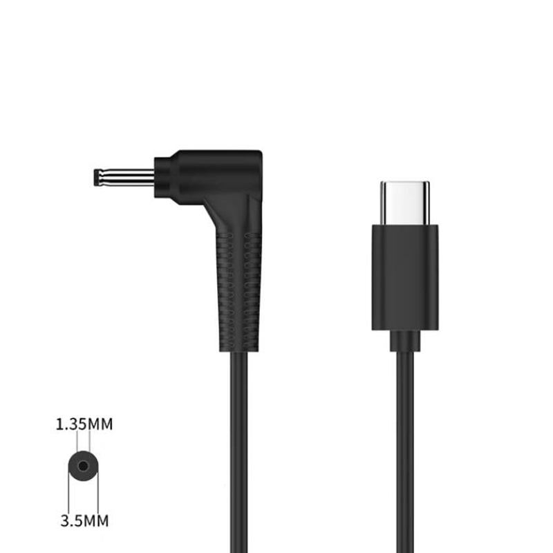 Cavo adattatore USB universale tipo C PD 9V 12V 15V DC 5.5x2.1mm 4.0x1.7mm 3.0x1.1mm cavo di alimentazione per router mini altoparlante ventola: verde / 0.8 m