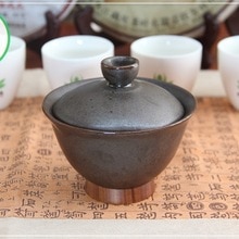 Chinese kung fu thee set gaiwan voor puer thee Peer bloem 140 ml