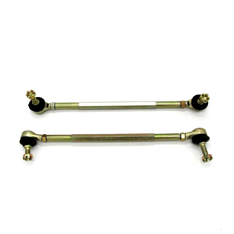 Barra de amarre para eje de dirección M10, 1 par, 200MM-250MM, con varilla de amarre, junta de bola para 4 ruedas, modificación de kart, ATV, Quad, 50cc-250CC, M10