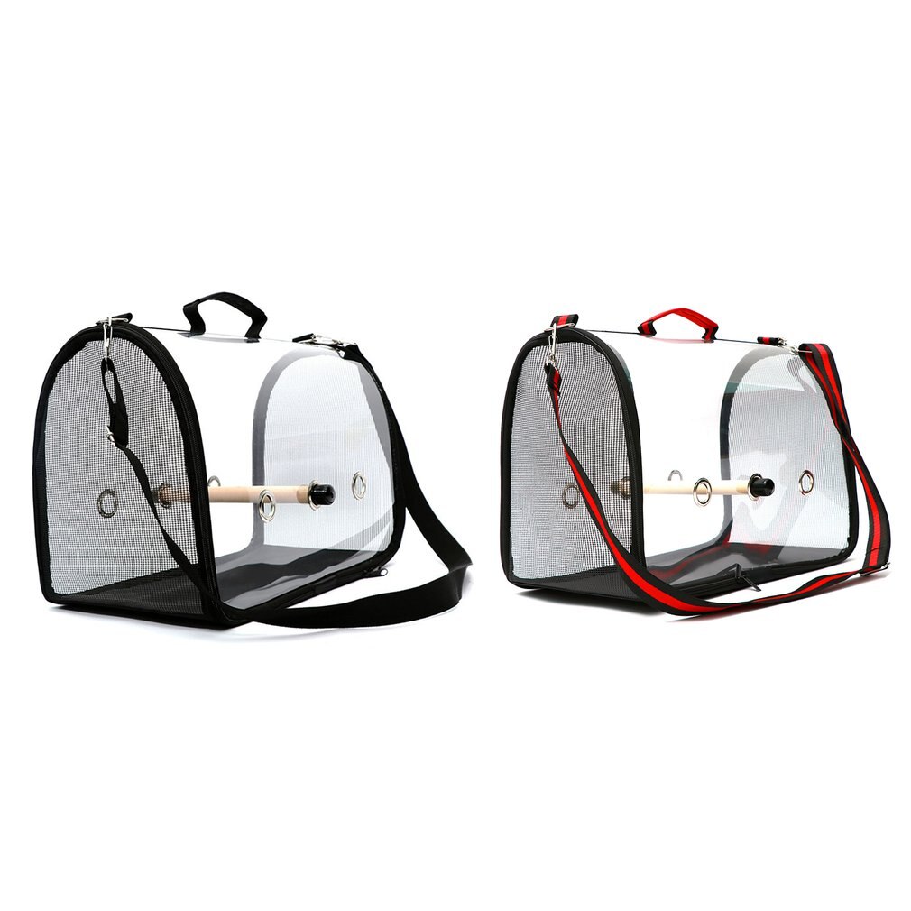 Bird Travel Cage Outer Cage Travel Cage Pvc Transparent Bird Cage Breathable Bird Cage Parrot Handbag Backpack