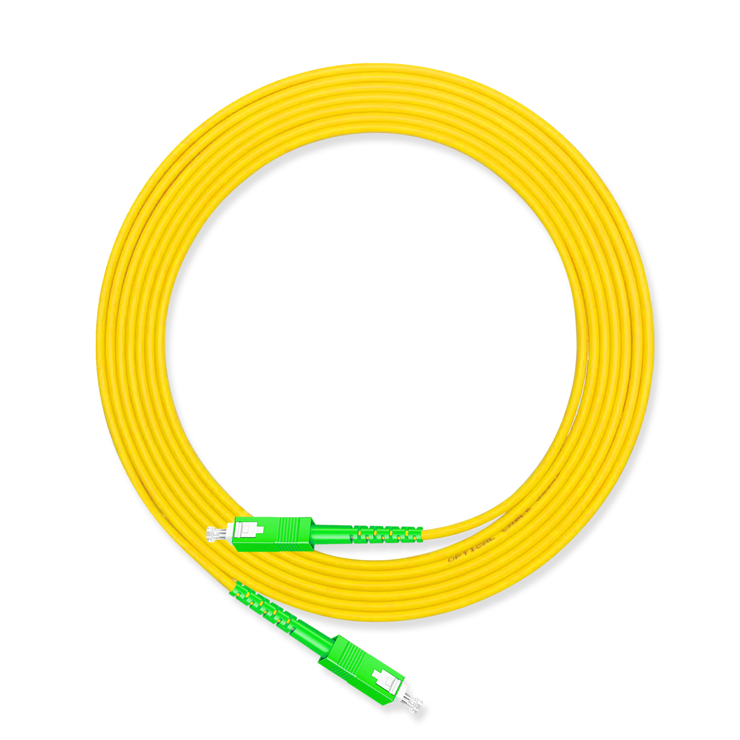 Cable de puente de fibra óptica SC APC, Cable OS2 de 3,0mm, monomodo Simplex, 1m, 3m, 5m, PVC G652D SM 1310/1550nm FTTH