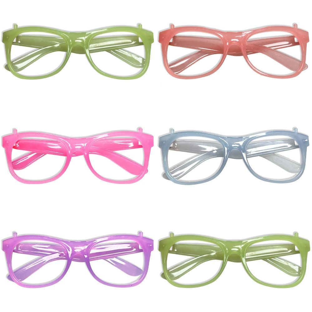 Świecące w ciemności okulary imprezowe, migoczące, świecące okulary, dekoracje na Halloween, okulary fluorescencyjne.