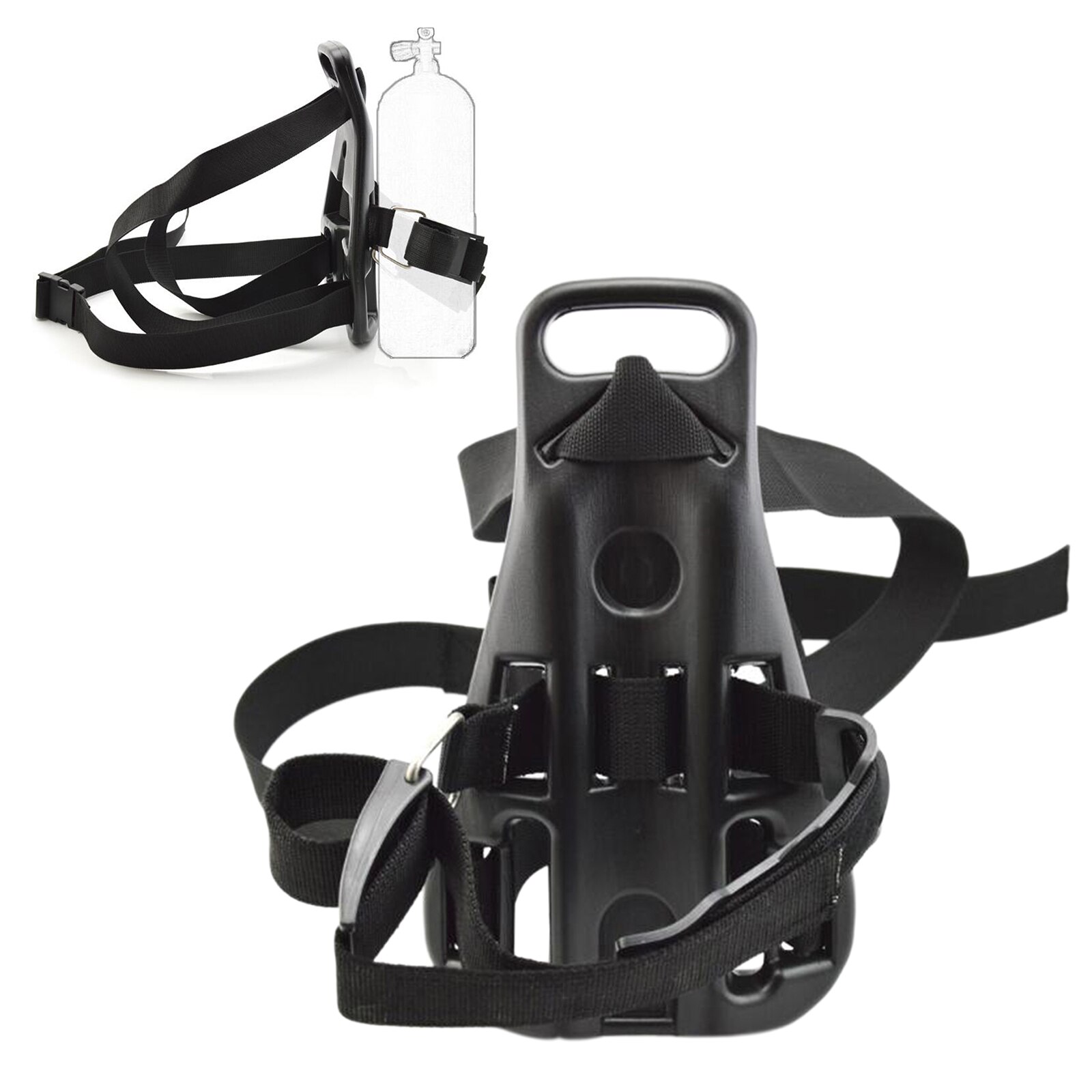 Scuba Diving Single Tank Backpack Bracket Gas Bottle Support Holder 14x9inch