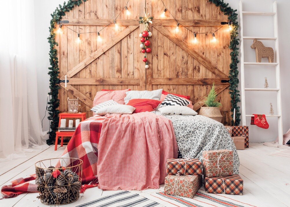 Christmas Photography Backdrop - Vinyl - Spray Painted - 250x180cm - Photo Studio Prop
