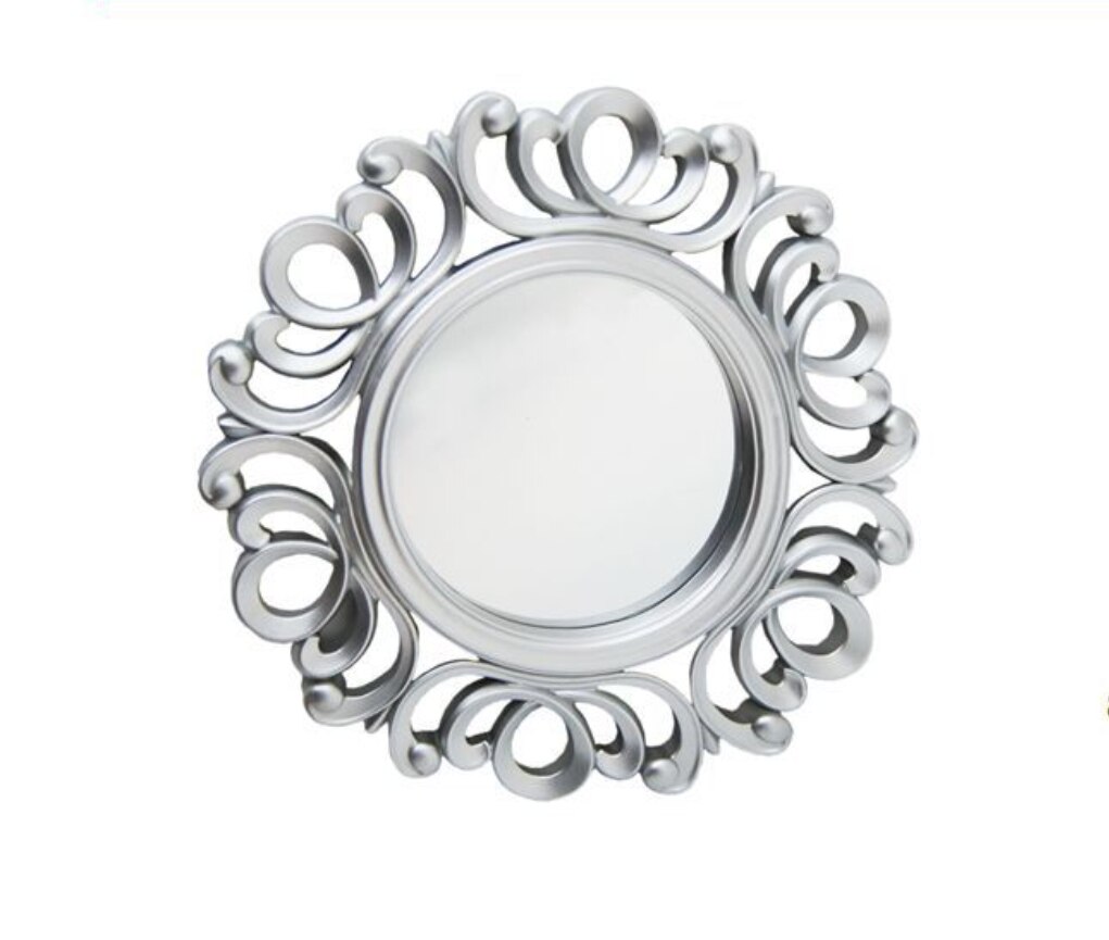 Miroir mural rond de 25cm, pour la maison, la salle de bain, la chambre à coucher, l'entrée, le magasin, l'hôtel, décoration artistique innovante de maquillage: 912-14