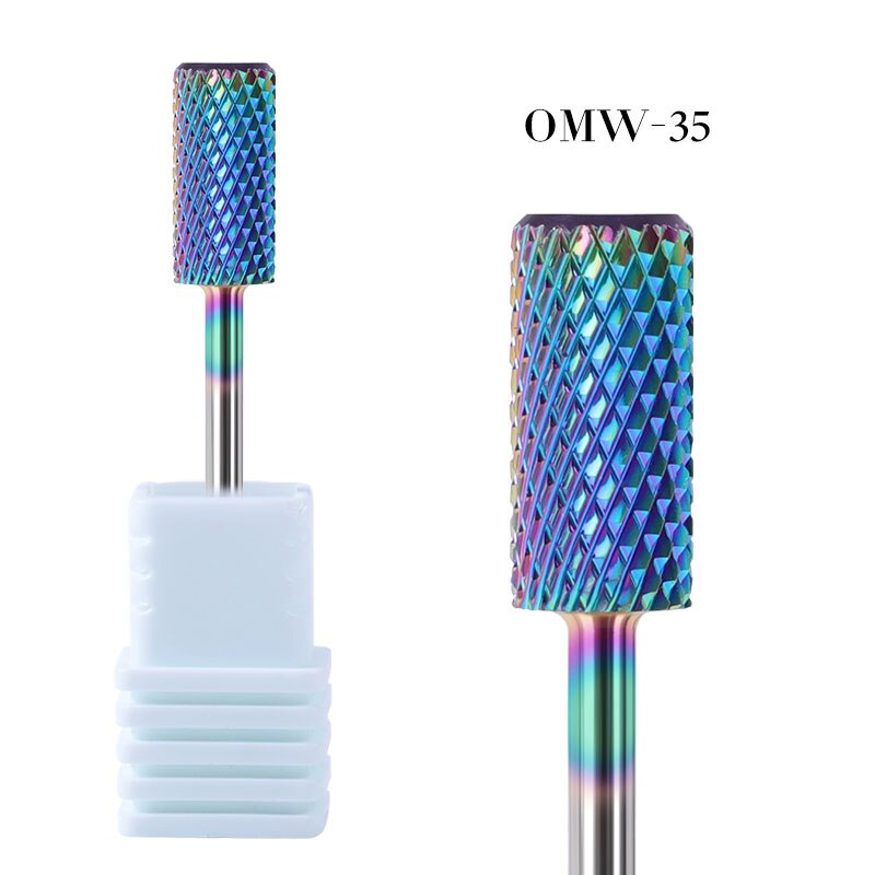 1PC foret à ongles carbure rotatif fraise manucure Machine électrique perceuse à ongles pédicure fraises Gel dissolvant Nail Art outil: 35