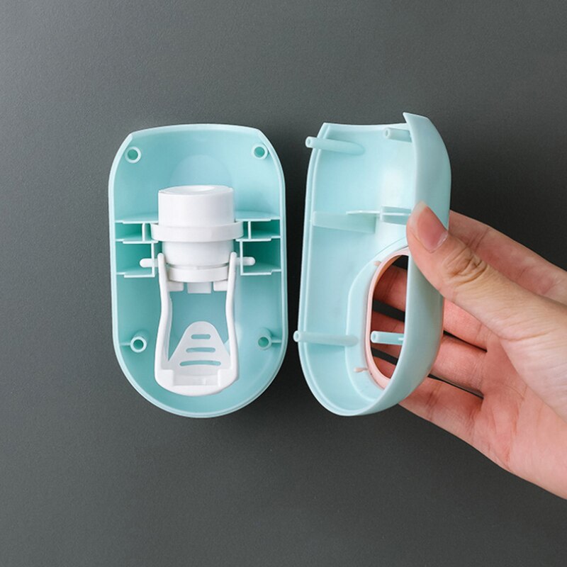 Automatic Toothpaste Dispenser Bathroom Accessories Set Wall Mount Toothpaste Squeezer Dispenser Bathroom Toothbrush Holder TooL