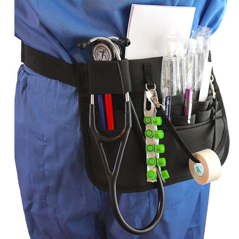 Medica Organizer Belt Nurse Fanny Pack with Stethoscope Holder and Tape Holder