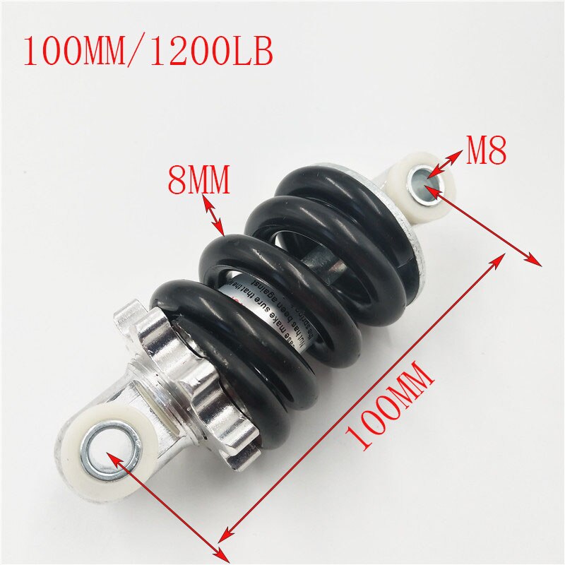 Hinten Suspension Schock 100 125 150 160 170 180 190 210MM für 47cc 49CC Super Minimoto ATV Quad elektrische roller Pocket Bike: 100MM (1200LB)