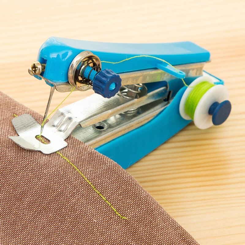 Mini Handheld Sewing Machine Portable Manual Simple Operation Multifunctional Stitch Handwork Needlework Sewing Tools