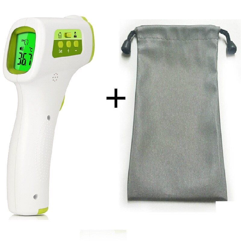 Termómetro infrarrojo para niños y bebés, termómetro electrónico casero con pantalla Digital de tres colores, termómetro infrarrojo sin contacto: add bag