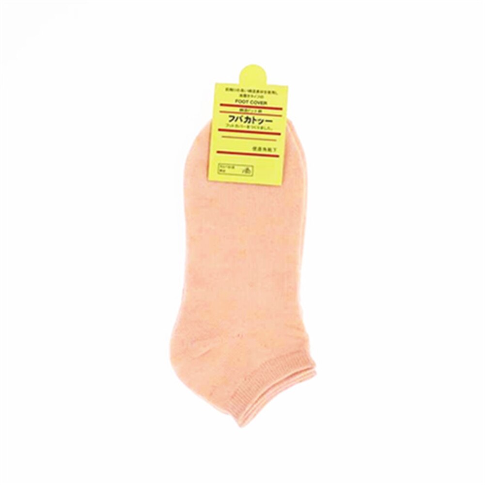 1pairs/Lot Candy Colors Women Ankle Socks Breathable Funny Cute Solid Color Plush Boat Socks Women Lady Girl Art Sock Short Sox: Orange