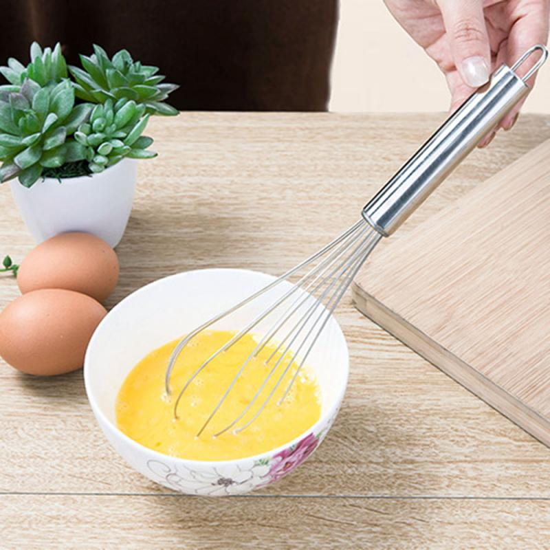 Stainless Steel Manual Whisk Nonstick Easy To Clean Handle Wire Whisk Home Kitchen Baking Cooking Tools 8/10/12 Inches