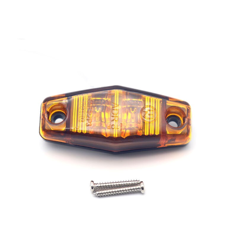 Luces de señalización laterales amarillas para coche, lámpara de señal para camión, caravana, remolque, 12v/24v, 10 Uds.