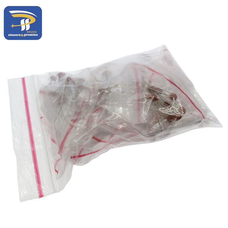 2pf - 100nf Ceramic capacitors package 50V 2PF-0.1UF 30Value *10cs/kinds=300pcs ceramic capacitor Assorted Kit