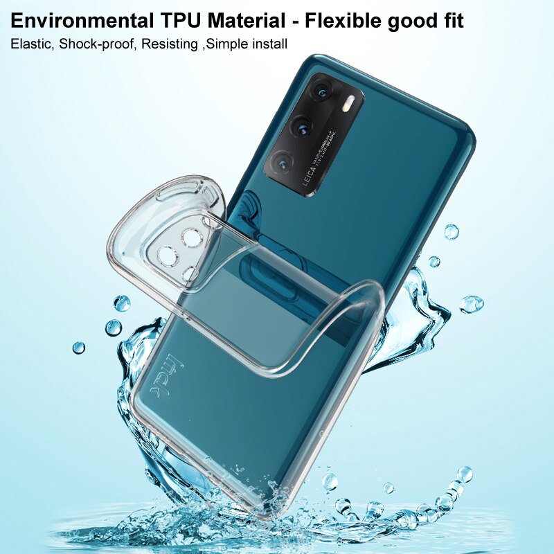 Imak Silicone morbido trasparente per Samsung Galaxy S22 S22 + 5G Cover posteriore per Samsung S22 Ultra 5G TPU borsa per telefono sottile