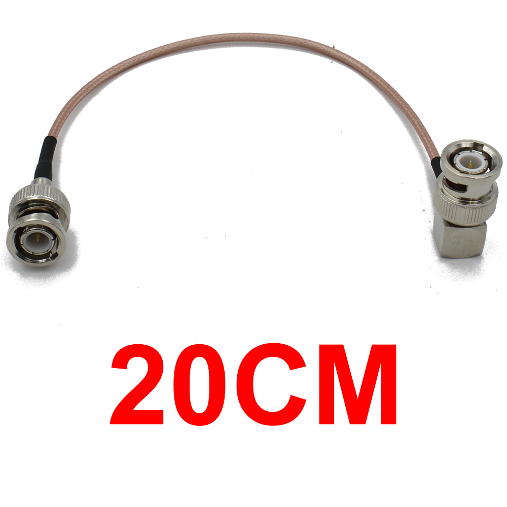 RG316 Cable Q9 BNC Male Right Angle to BNC Male Plug Connector Adapter for Video Camera SDI Camcorder HD-SDI/3G-SDI/4K/8K: Lavender / 1P