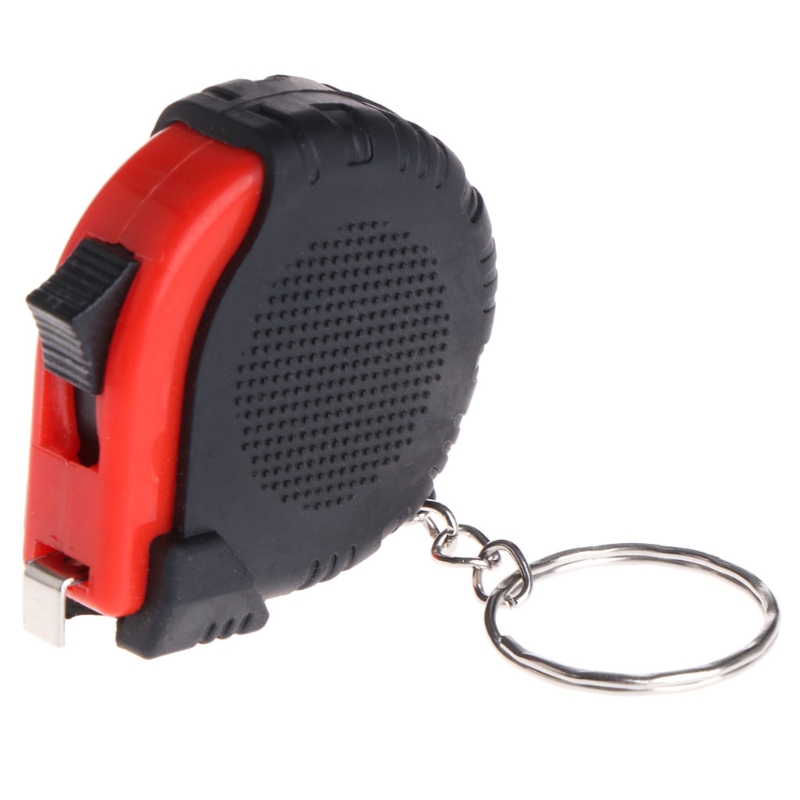 Mini Meetlint Met Sleutelhanger Plastic Draagbare 1M Intrekbare Heerser Cm/Inch