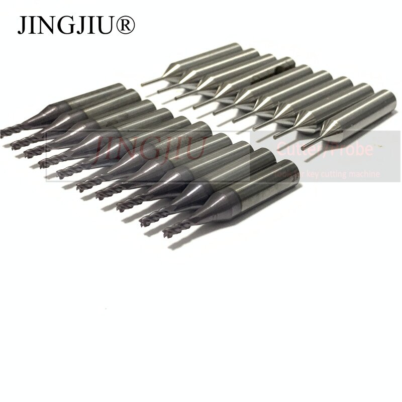 2.0mm Cutter in carbide and 1.0mm Tracer Point in HSS for 2M2 Magic Tank Automatic Car Key Cutting Machine