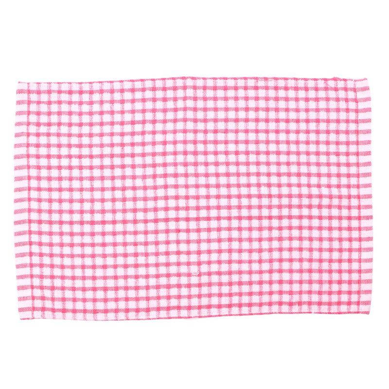 1pc premium handdoeken, katoenen vaatdoeken, zeer sterke absorberende keukendoeken, theedoeken voor thuis, winkel 40 x 27cm -  paars/roze/blauw/groen: Roze