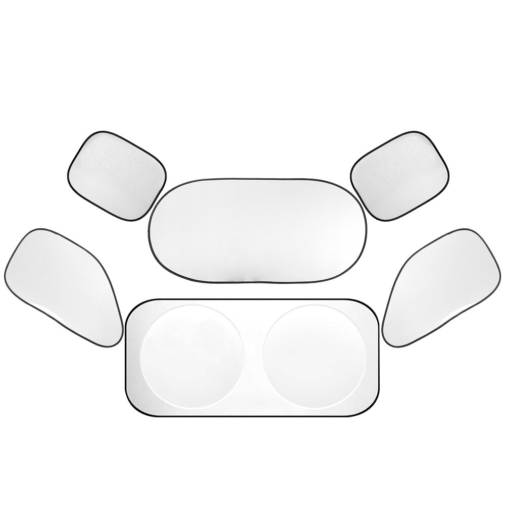 Akcesoria samochodowe okno samochodu osłona przed słońcem robić samochodu osłona przeciwwiatrowa na przednią szybę blok przednie okno osłona przeciwsłoneczna ochrona UV okno samochodu film 6 sztuk/zestaw: Default Title