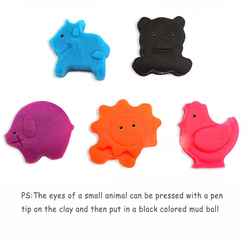 9 Stks/set Gemengde Kleur Plastic Plasticine Klei Deeg Cutters Mallen Set Kinderen Educatief Speelgoed