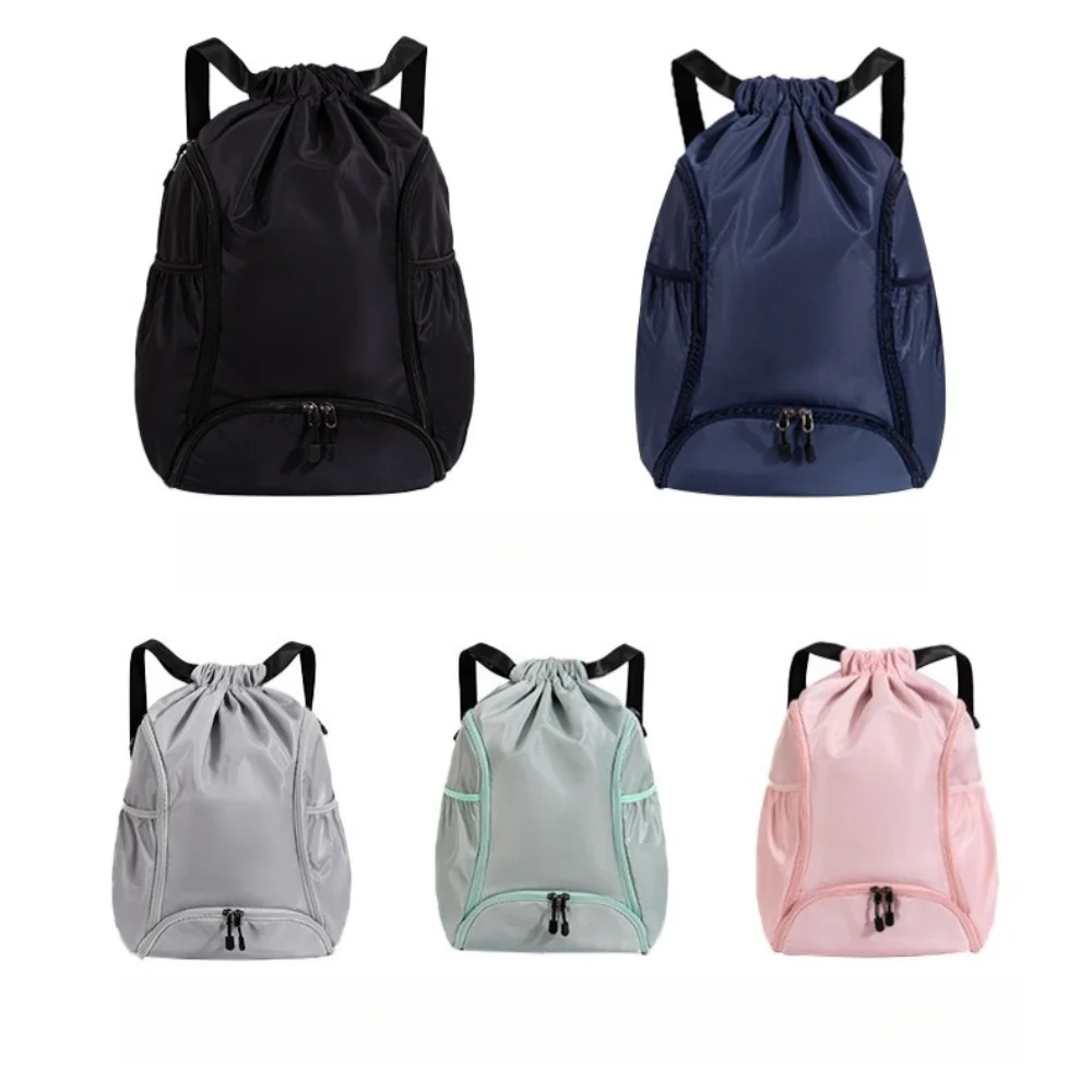 Large Capacity Sports Backpack Basketball & Swimming Bag with Drawstring Pockets, Multi-Functional Gym Bag for Training Travel