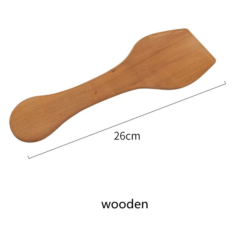 Modificador de caño de cerámica, herramientas de fabricación de ollas de arcilla púrpura de doble cabeza, golpeador de barro, cucharón de madera, huevos, tetera, manualidades, modelado: D