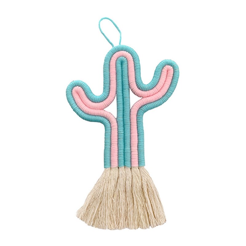 INS Handgemachte Kindergarten Decor Macrame Hängen Wand Dekor Kaktus Ornamente Kinder Bett Room Decor Baby Baby Foto Requisiten Home Decor: S4