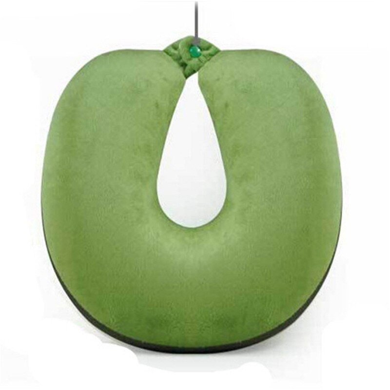 Memory Foam U Shaped Travel Pillow Neck Support Head Rest Airplane Cushion Funny Fruit Print Pillows