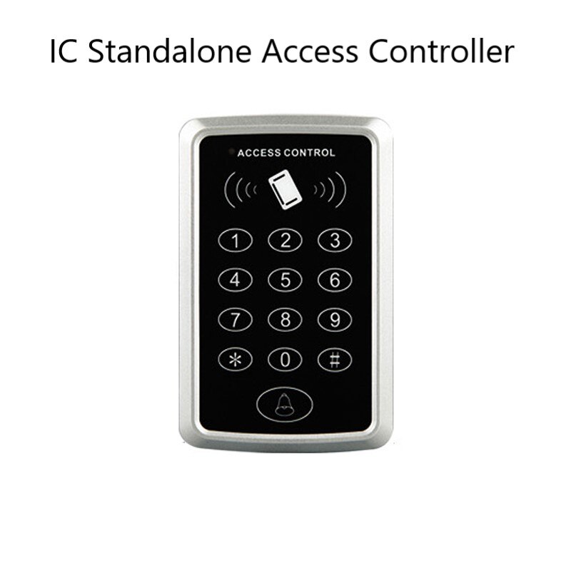 Proximity 125KHZ EM RFID Keypad 1000 User One Door Standalone Access Controller Lock Opener with 10 Key Fob: IC Controller