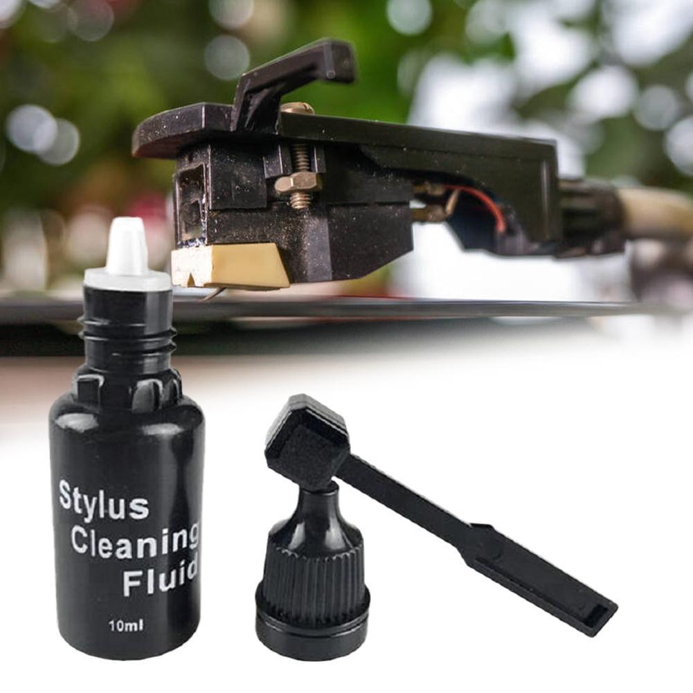 Vinyl Record Needle Solution Cleaner Carbon Fiber Cleaning Brush Anti-static Dust-proof Cleaning Fluid Record Player Clean Kit