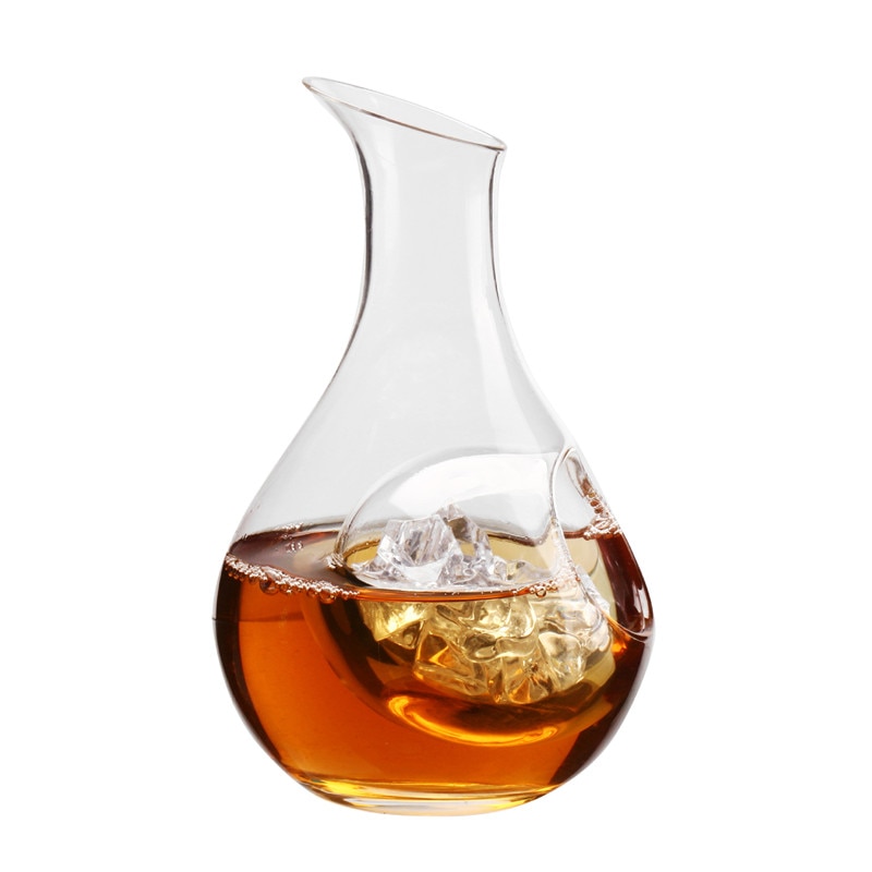 Japan kristall iskolv glas vinflaska hamster bo kylrum hål skull glas öl svalare vin dispenser karaff karaff