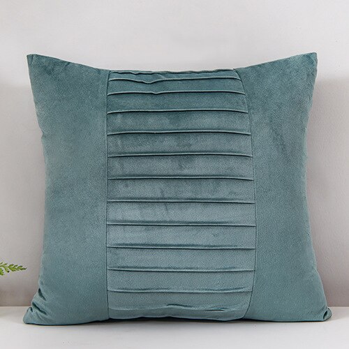 Fluwelen Koraal Fluwelen Zachte Pluche Kussenhoes Decoratieve Kussens Cover Decor Kussensloop Decoratieve Kamer Zitsbank Bed Decoratie: Cyan