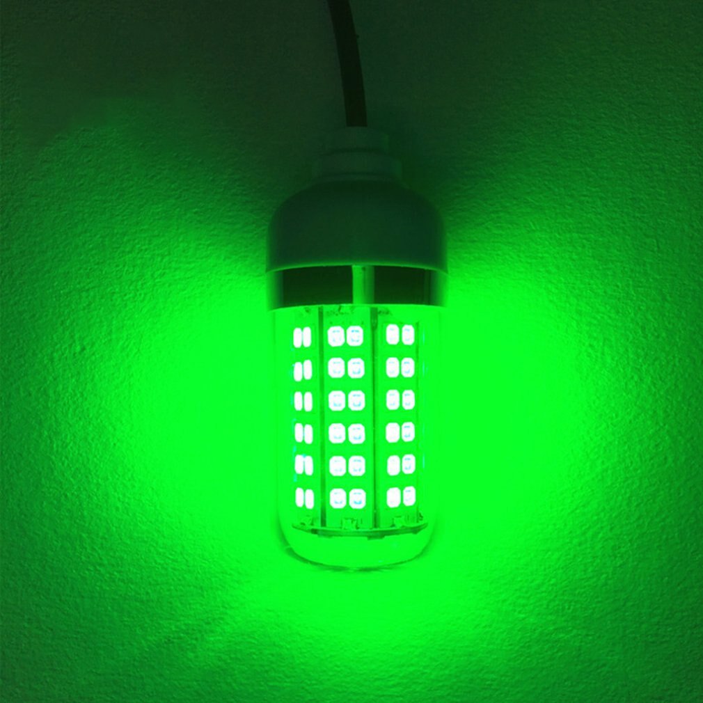 Outdoor 12V Spanning Waterdichte Led Vissen Licht Groen Licht Vissen Licht Led Vis Lamp Vlot Vissen Lokken Vis Licht