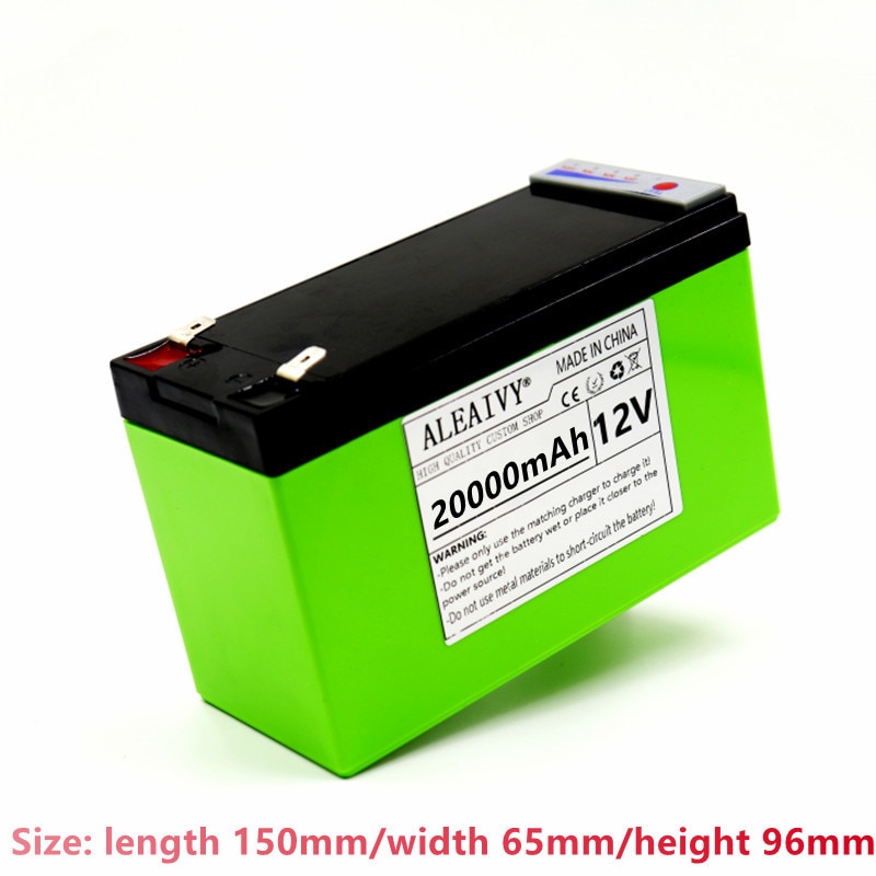 Power Display 12v 20ah LiFePO4 Lithium Battery Pack Is Suitable for Solar Energy and Electric Vehicle Battery+12v 3a Charger