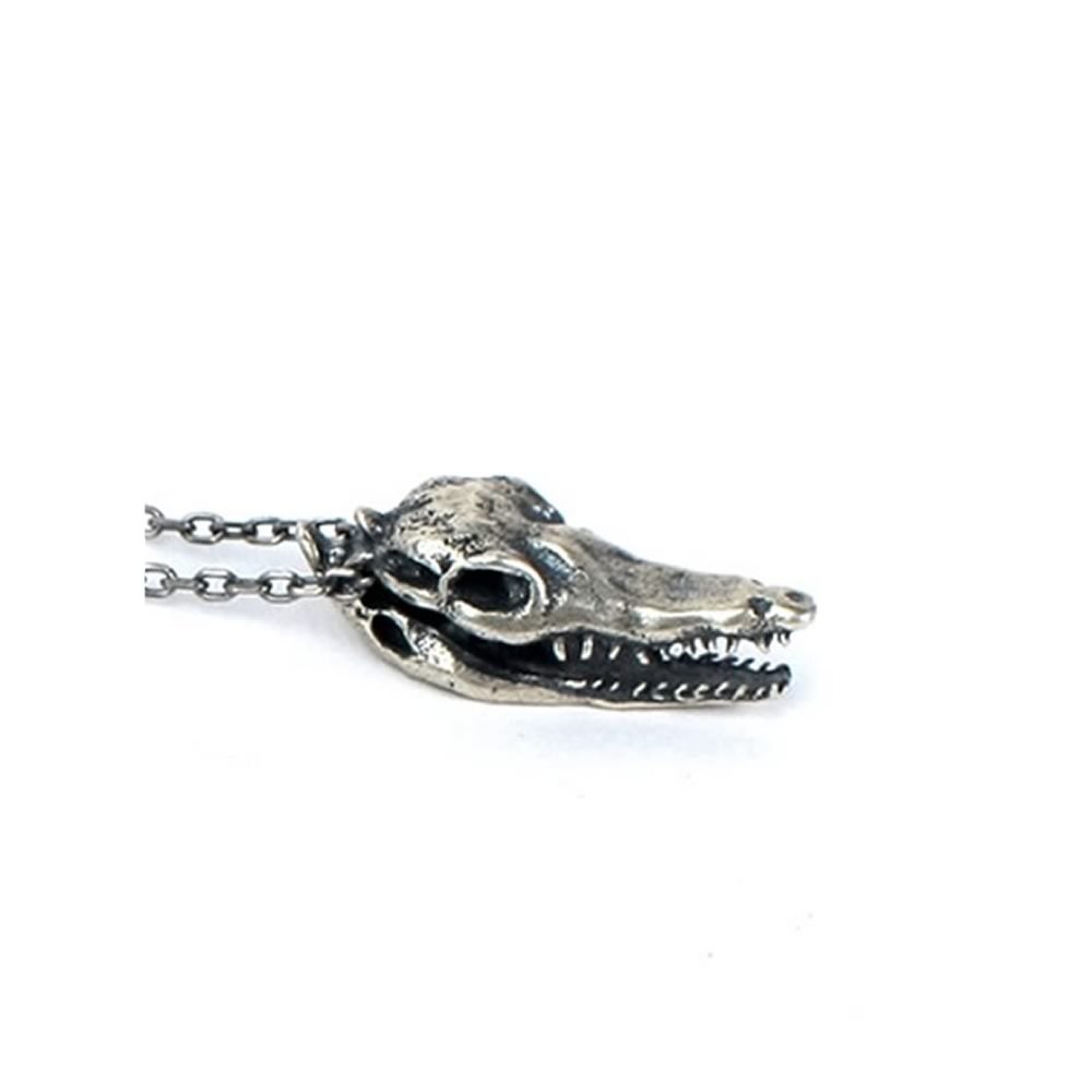 925 Sterling Zilveren Hanger Voor Ketting Punk Sieraden Vinden Accessoires Vintage Ketting Hangers Sieraden Sieraden: 4 Crocodile Skull