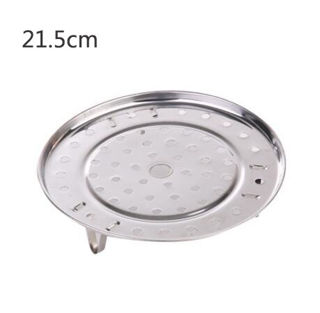 Stainless Steel Steamer Kitchen Gadgets Steam Bread Seafood Fish Vegetable Cooker Stand Drain Rack Cake Cooling Tray: 21.5cm