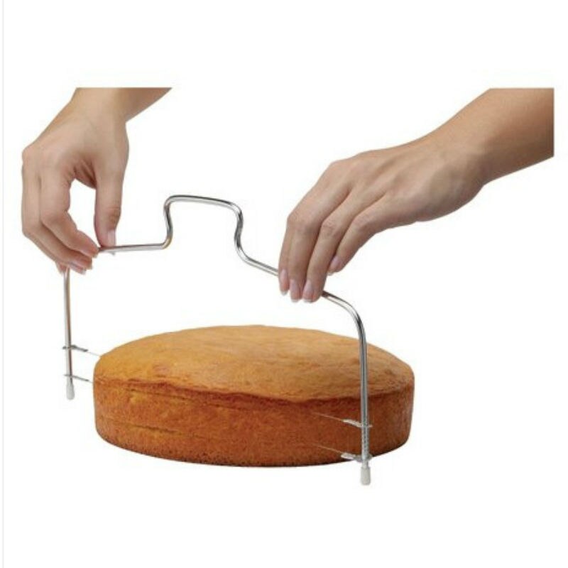 Bakken Cake Cutter gereedschap rvs cake leveler Pizza Deeg slicer met hoogte verstelbare