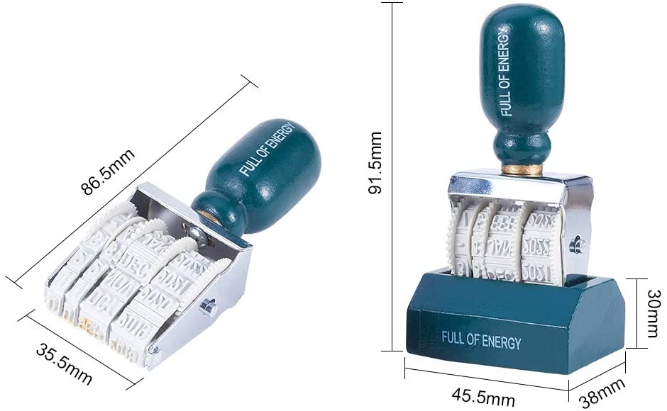 retro wałek datownik DIY drewniany uchwyt cyfrowy pamiętnik gumy robić scrapbookingu planista rękodzieło