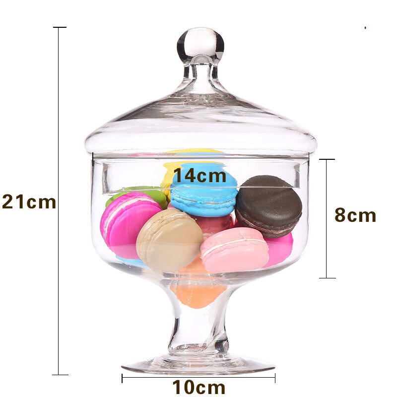 European Glass Jars with Lid Candy Cookie Stash Jar Snacks Dessert Bottle Food Container Storage Tank Home Decoration Modern: C-1.1L