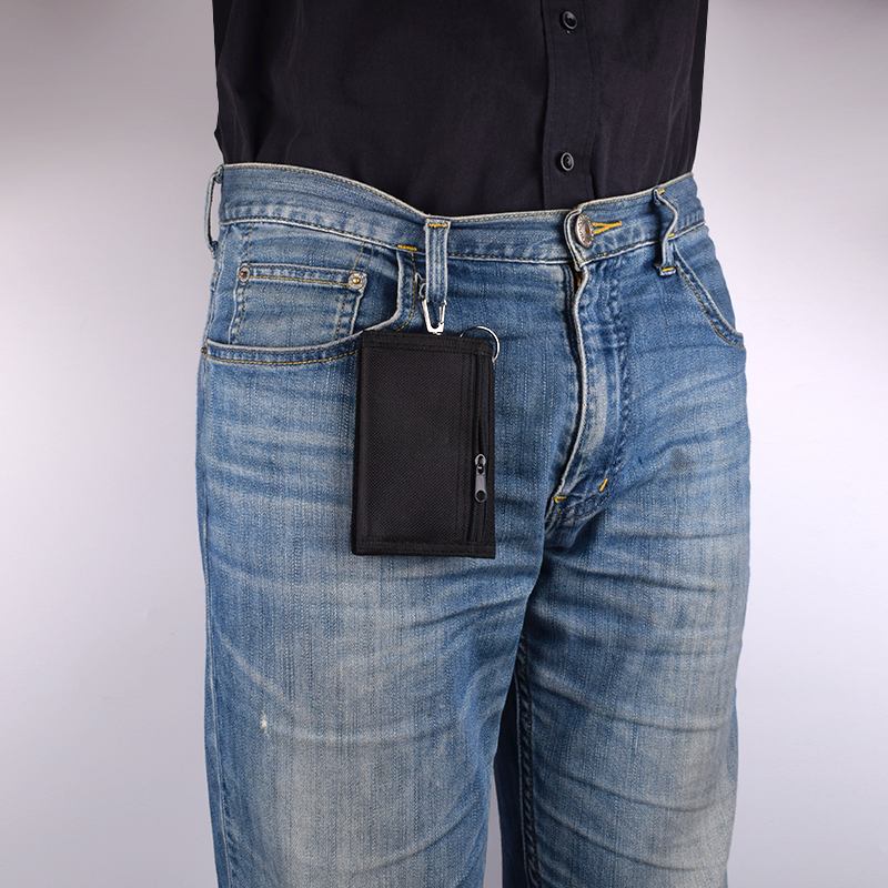 Schlüssel anhänger Brieftasche für männliche Männer Frauen junge Neuheit Geld Tasche Anti-Diebstahl-Kette Geldbörse Reiß verschluss Ich würde-Karten Halfter Tasche freundlicher